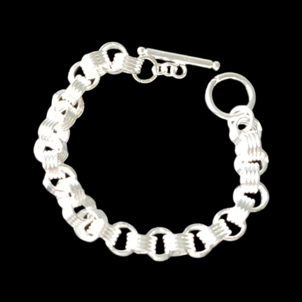 LASTβONEΒ 925βsilverβrolledβbracelet